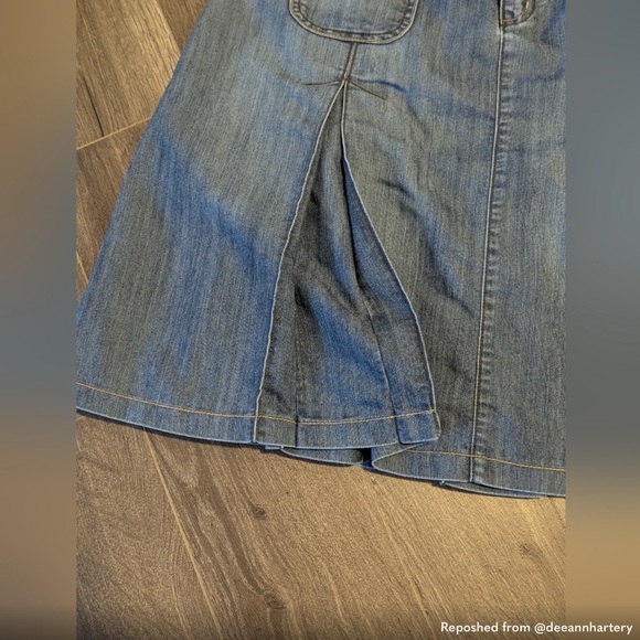 Jessica Blue Denim A-Line Skirt - Picture 6 of 8